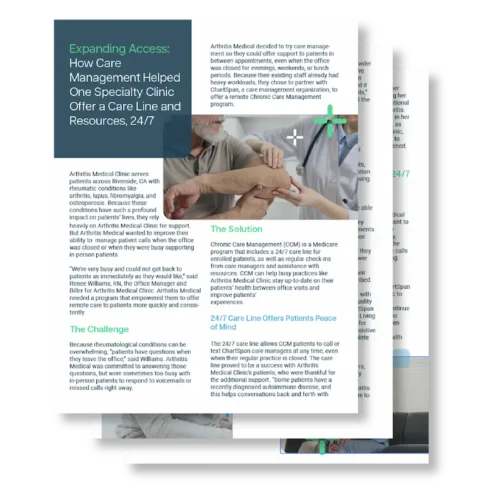Expanding Access: How Care Management Helped One Specialty Clinic Offer a Care Line and Resources, 24/7