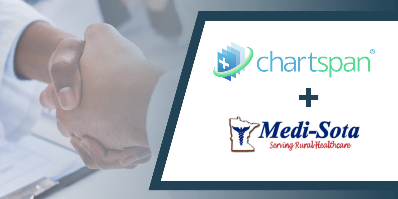 ChartSpan and Medi-Sota logos with people shaking hands