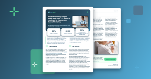 New York University Langone Health Study Finds 22% Return on Investment for Hypertension Remote Monitoring